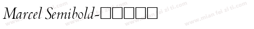 Marcel Semibold字体转换